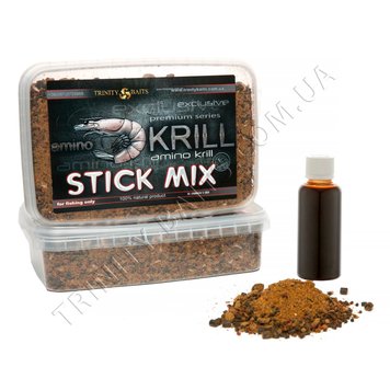 Стік-мікс Trinity Baits KRILL 400г+ліквід 60 мл