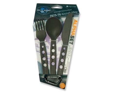 Набір столових приборів Sea to Summit Alpha Cutlery Set Grey