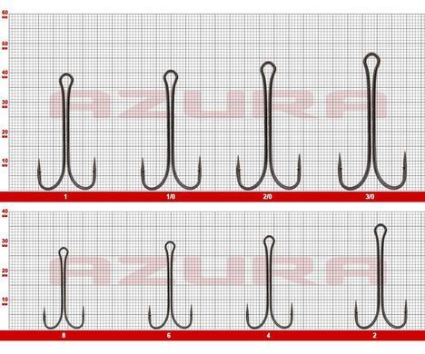 Гачок подвійний Azura Kenshin Double Hook light series #1 7pcs