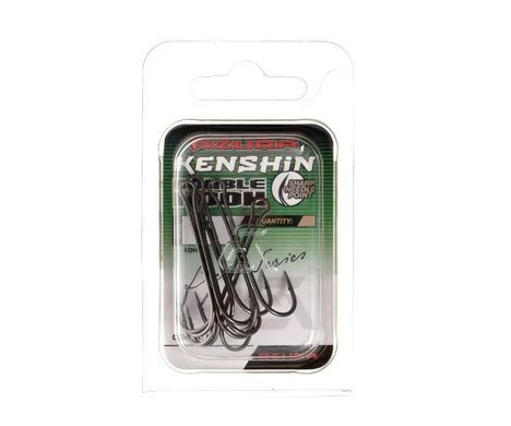 Гачок подвійний Azura Kenshin Double Hook light series #1 7pcs