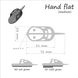 Годівниця ORANGE Hand Flat Method з вертлюгом № 4, 30г, в уп. 1 шт