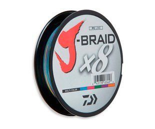 Шнур Daiwa J-Braid x8 Multicolor 300м 0.42мм