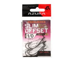 Гачок офсетний Azura Slim Offset Worm Hook #1/0