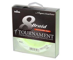 Шнур Daiwa Tournament 8xBraid Chartreuse 135м 0.14мм