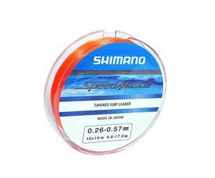 Шок-лідер Shimano Speed Master 10x15 м 0.26-0.57 мм Orange
