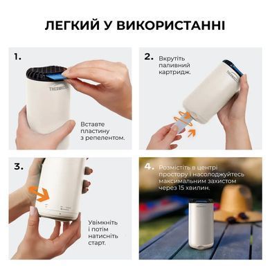 Пристрій від комарів Thermacell Patio Shield Mosquito Repeller MR-PS к:linen