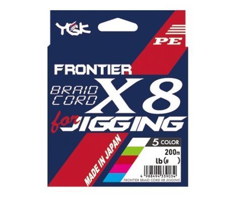 Шнур плетений YGK Frontier Braid Cord X8 for Jigging 200м #0.8 14lb