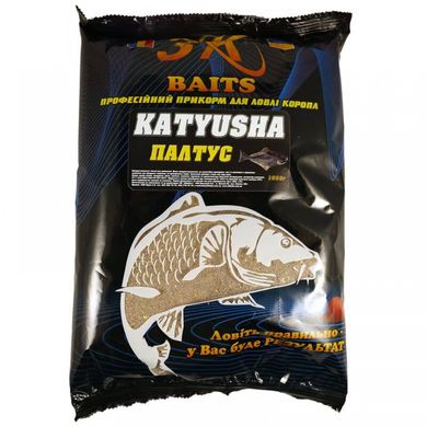 Прикорм 3KBaits «KATYUSHA» Halibut (палтус), 1кг, 3к05010