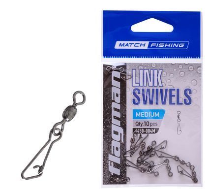 Фiдерна застiбка з вертлюжком Link Swivels size M 10шт