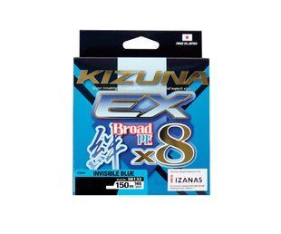 Шнур Owner Kizuna EX X8 Broad PE Invisible Blue 150м 0.10мм