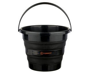 Відро Forrest Folding bucket силіконове складне, чорний 10 л.