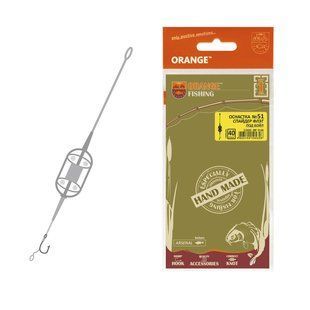Оснащення коропове ORANGE #51 Spider Flat Method Leadcore, для бойлу, 60г, в уп. 1 шт